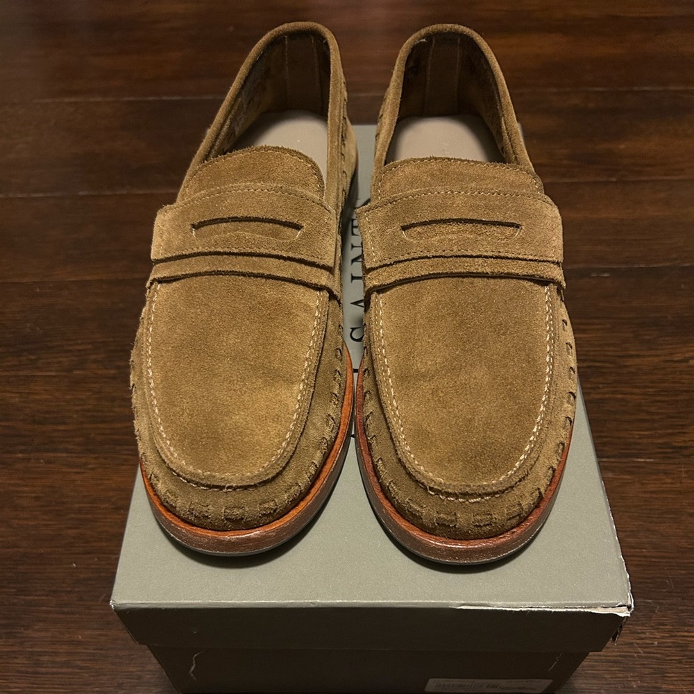 ALLSAINTS Sammy Slip On Penny Loafers Men's 41 (US 8) Tan